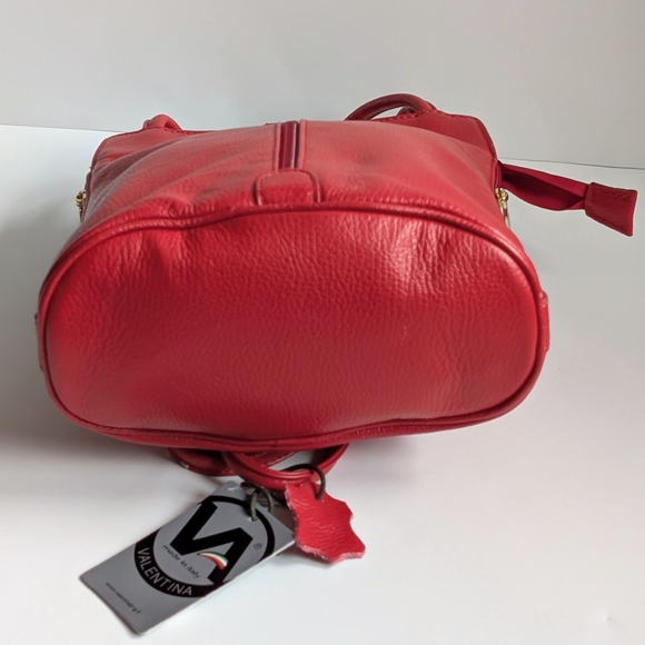 *NWT* Valentina Red Leather Crossbody Bag - Picture 9 of 9